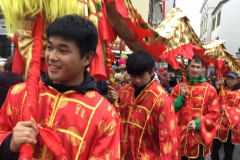 Rosenmontagszug Drachentanz
