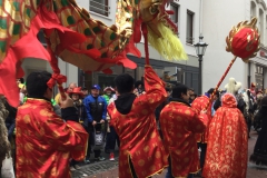 Rosenmontagszug Drachentanz