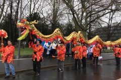 Rosenmontagszug Drachentanz