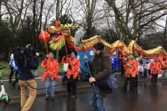 Rosenmontagszug Drachentanz