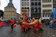 Rosenmontagszug Drachentanz