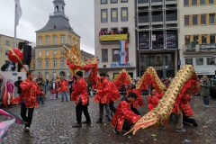 Rosenmontagszug Drachentanz
