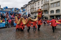 Rosenmontagszug Drachentanz