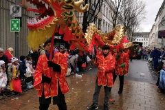 Rosenmontagszug Drachentanz