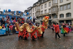 Rosenmontagszug Drachentanz